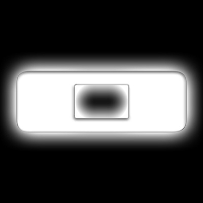 Oracle Lighting Universal Illuminated LED "O" Letter Badge (Matte White) - 3140-O-001